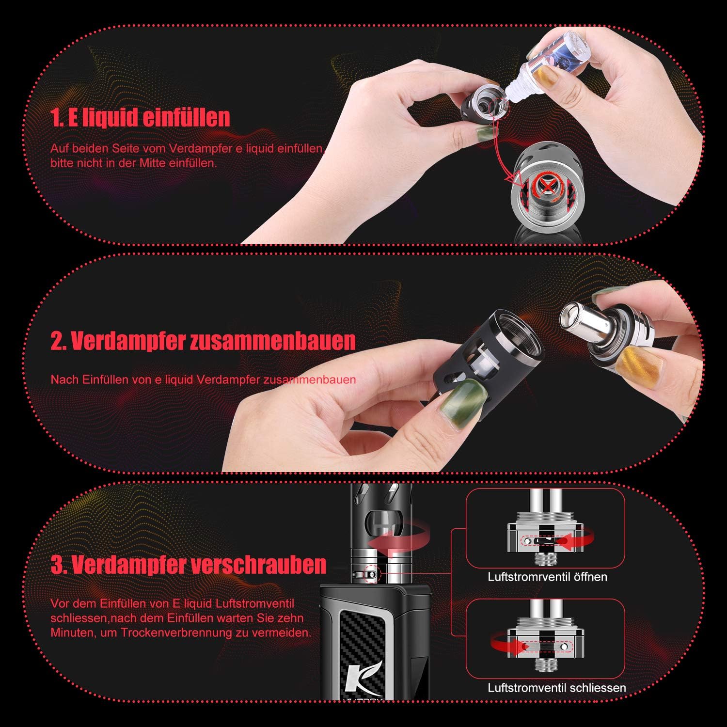 Kupbox Evaporator Head Ec Coil 0 5 Ohm For Kupbox E Amazon De Elektronik