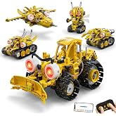 AoreSpty 5-in-1 Programmable Robot Kit, Robot Building Kit, Servo | A 5-in-1 STEM robot building kit and coding kit for kids: 673 pieces, servo movement, app and remote control.