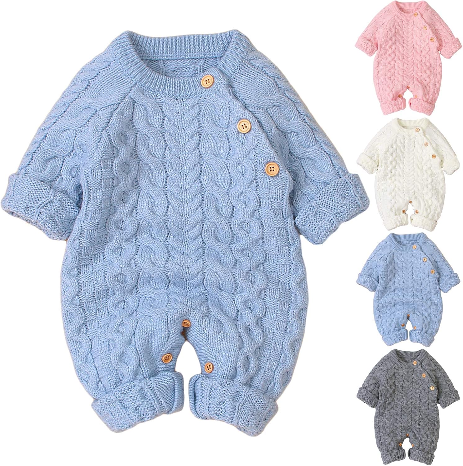 baby knitted snowsuit