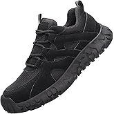 PAMEILA Steel Toe Shoes for Women Men – Lightweight Slip Resistant Safety Work Shoe with Impact & Puncture Resistance for Protection