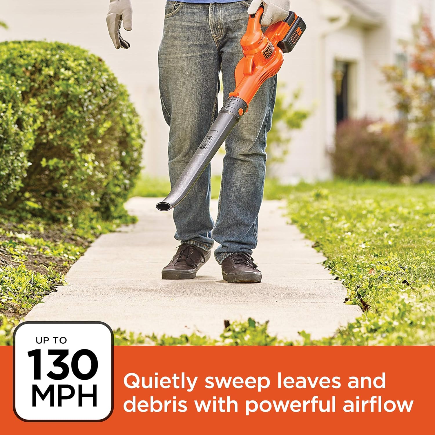 BLACK+DECKER 40V Max Cordless Sweeper & String Trimmer Combo Kit (LCC340C) : Garden & Outdoor