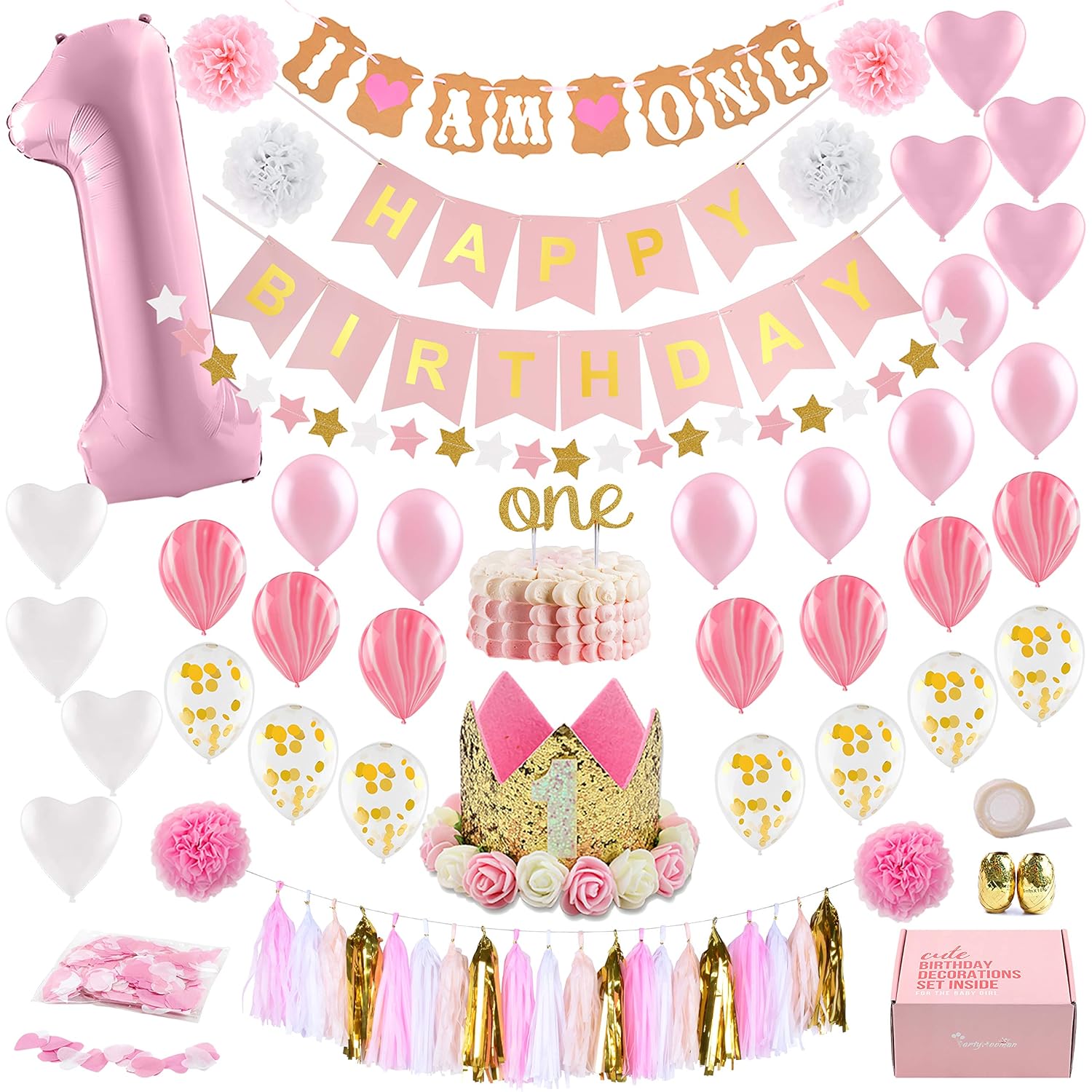 Best unicorn high chair decorations for baby girls 1st birthday