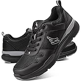 Walking Shoes for Men with Arch Support - Orthopedic Comfortable Sneakers for Plantar Fasciitis - Breathable Non Slip Shoes for Flat Feet & Pain Relief