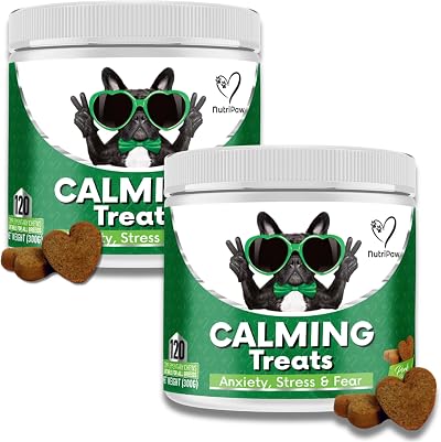NutriPaw Calming Treats For Dogs Twin Value Pack 120 Chews