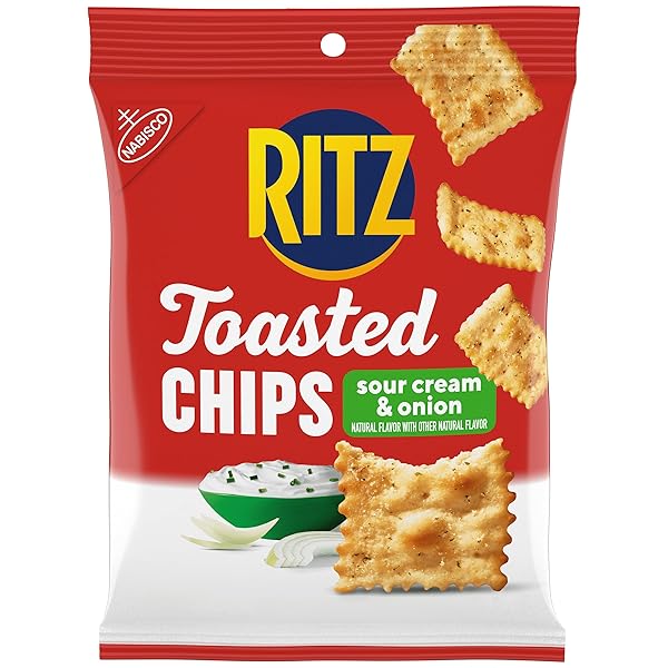 RITZ TOASTED CHIPS SOUR CREAM AND ONION CRACKERS,...