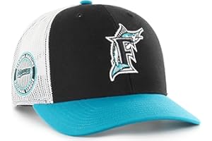 47 MLB Homerun Cooperstown Adjustable Snapback Mesh Trucker Hat, Adult One Size Fits All