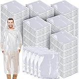 Handepo 150 Pack of Adult Rain Ponchos with Hood, Disposable Rain Ponchos, Plastic Emergency Raincoat Poncho