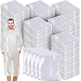 Handepo 150 Pack of Adult Rain Ponchos with Hood, Disposable Rain Ponchos, Plastic Raincoat Poncho for Adult Homeless