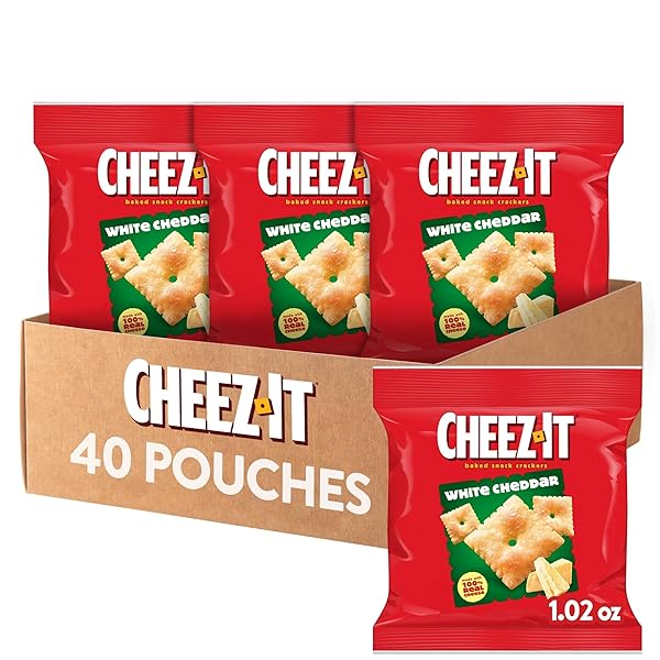CHEEZ-IT CHEESE CRACKERS, BAKED SNACK CRACKERS, LUNCH SNACKS,...