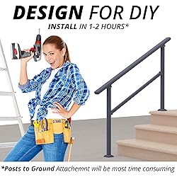 CR Fence & Rail 5-6 Step Stair Handrail with