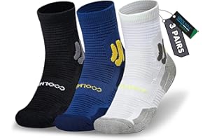 BRISIRA Coolmax Bamboo Viscose Kids Socks Compression Athletic Hiking Running Sports Boys Socks Moisture Wicking for Youth