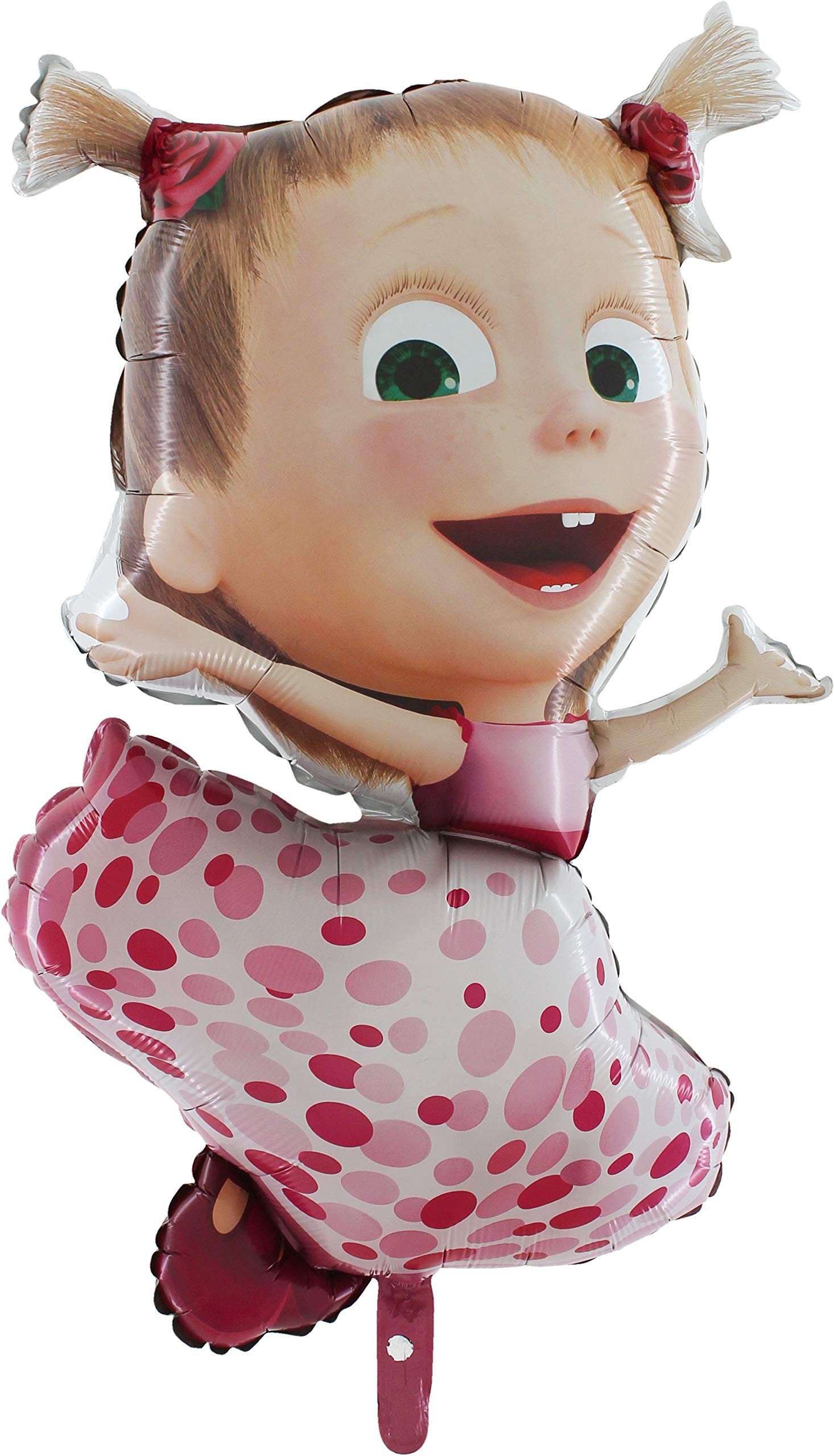 Toyland® 101cm (40") Masha & The Bear - Dancing Masha Pink Foil Balloon - Birthday Party Decoration