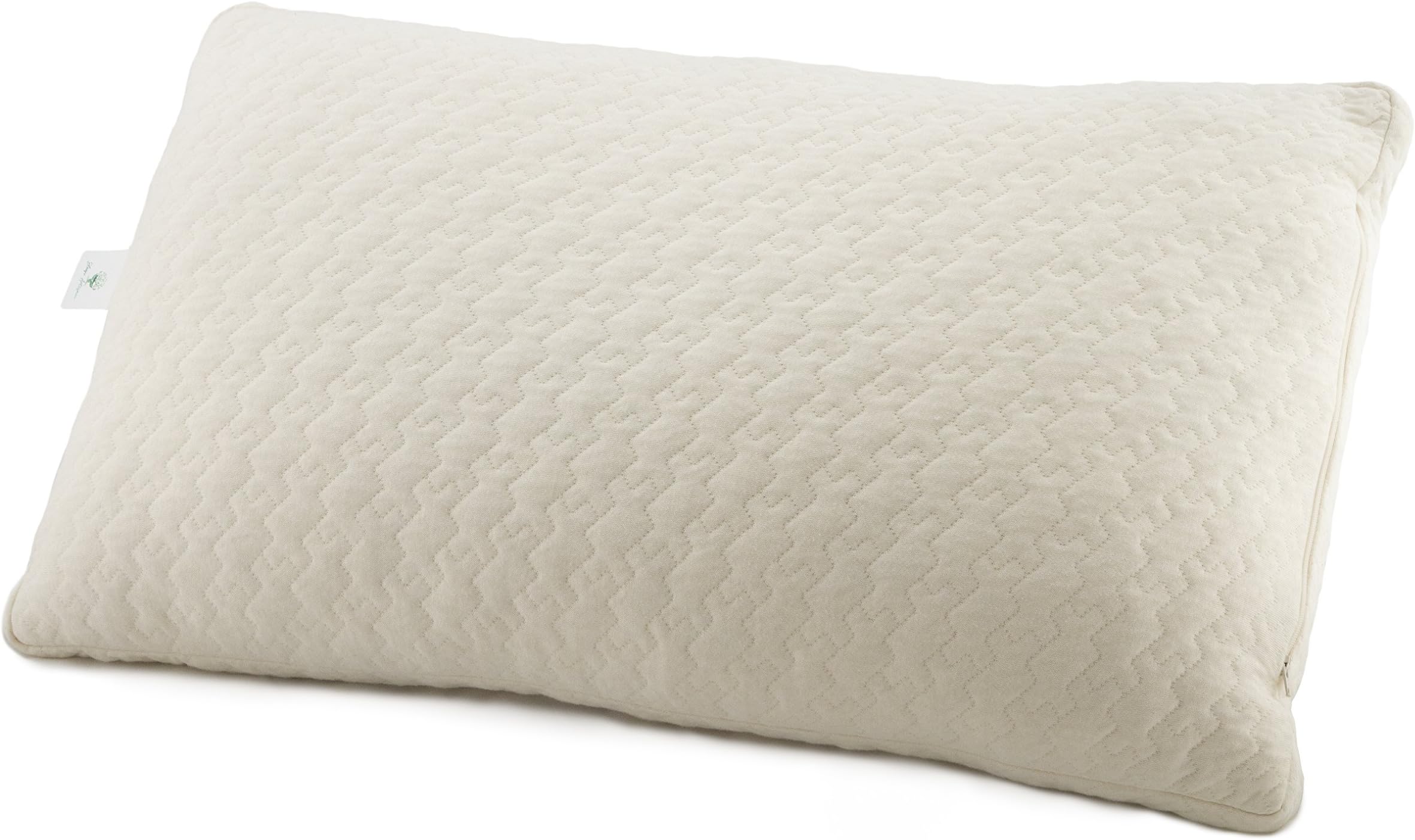 Sleep Artisan - Natural Latex and Kapok Queen Pillow for Sleeping, with GOTS Certified Organic Cotton Cover - Adjustable Loft for Your Perfect Pillow - Prevents Neck Pain and Sleep Cool - Made in USA