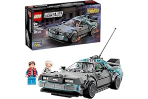 LEGO Speed Champions Time Machine From Back to The Future Jouet de construction pour enfants – Jouet de simulation et afficha