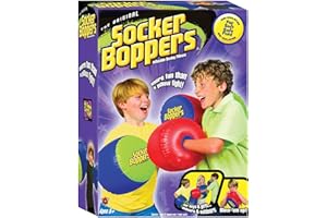 Socker Boppers Inflatable Boxing Pillows - One Pair Boppers – colors will vary, Box and Bop, Durable Vinyl, Active Outlet That Aids in Agility, Balance and Coordination, Safe Fun Indoor or Out