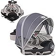 Mambobaby Float with Canopy Add Tail Baby Float No.7 Airplane Non-Inflatable Solid Baby Pool Float Infant Swim Trainer Swimming Ring for Infant Toddlers 3-48 Months, Gray