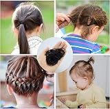 HXMJIED 100 Small Black Soft 2mm Thin No Metal Elastic Hair Ties Women Men view 7