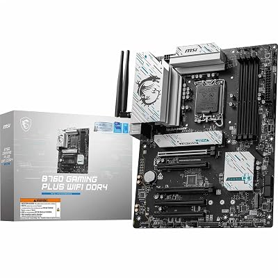 MSI B760 GAMING PLUS WIFI DDR4 ATX Motherboard LGA1700 14th/13th/12th Gen