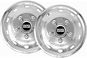 Pacific Dualies 61-2608 Polished 16 Inch 5 Lug Stainless Steel Simulator Axle Kit for Ford Transit with Single Wheels with 10