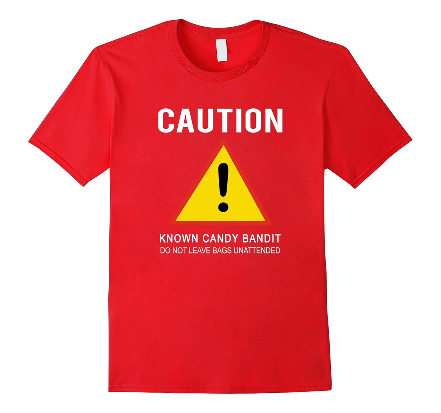 Candy Bandit Caution T-Shirt Funny Halloween Quick Costume-ANZ