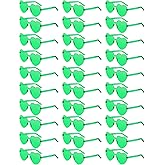 Colzzy 30 Pairs Valentines Day Sunglasses Colorful Heart Shaped Glasses Bulk for Women Bachelorette Party Romantic