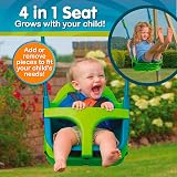 TP Toys Quadpod 4-in-1 Growable Swing Seat Green 6 Months to 8 Years view 2