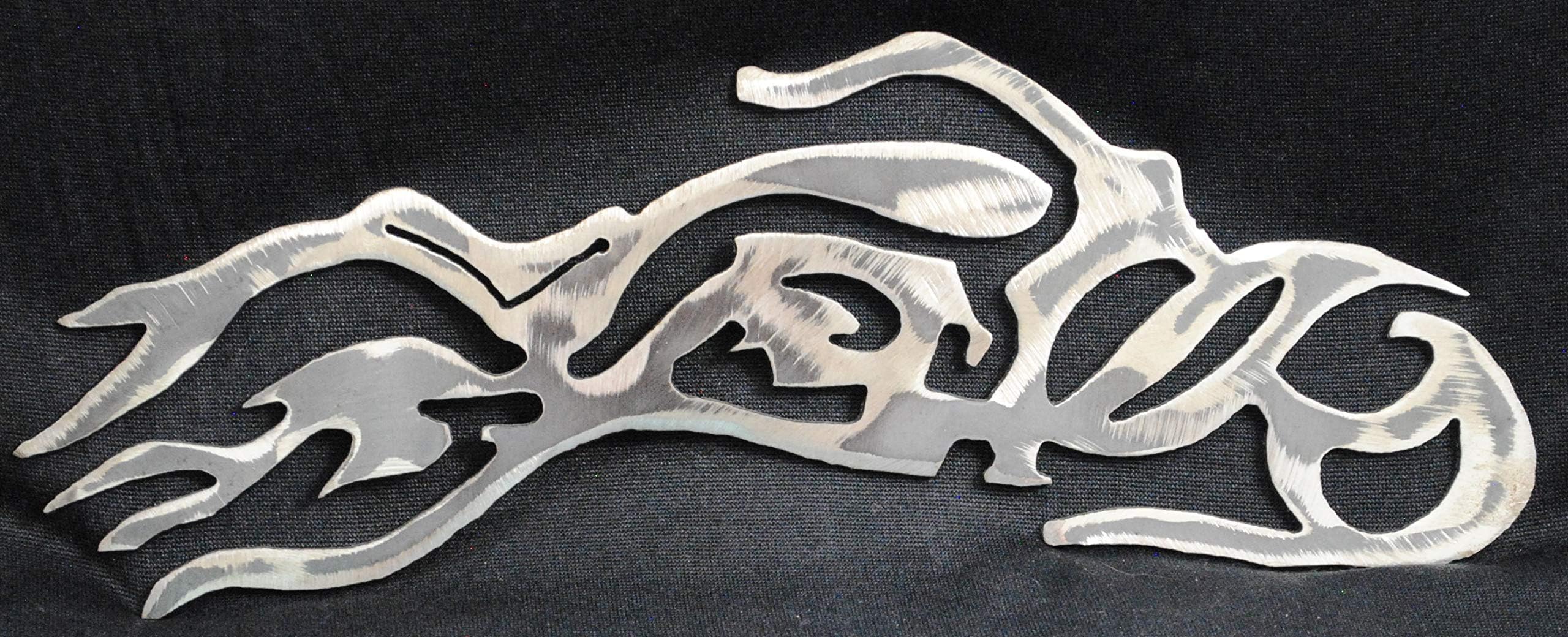 Flame Bike, Fire, Flames, Motorcycle, Bikers, Ghost Rider, Metal Flame Bike, Metal Motorcycle, Motorcycle Wall Art, Metal Decor, Man Cave