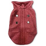 Pet Craft Supply Comfortable Stylish Soft Pea Coat Outdoor Jacket Sweater Clothes Warm Pup Dog Doggie Cat Shirt Winter Puppy 