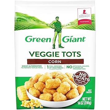 Green Giant Veggie Tots Corn 14 Oz Frozen