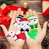 POPOYU 6Pcs Big Christmas Mochi Squishy Toys Santa Snowman Xmas Tree Candy Cane view 5