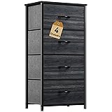 DWVO 4 Drawers Dresser, Dresser for Bedroom, Fabric