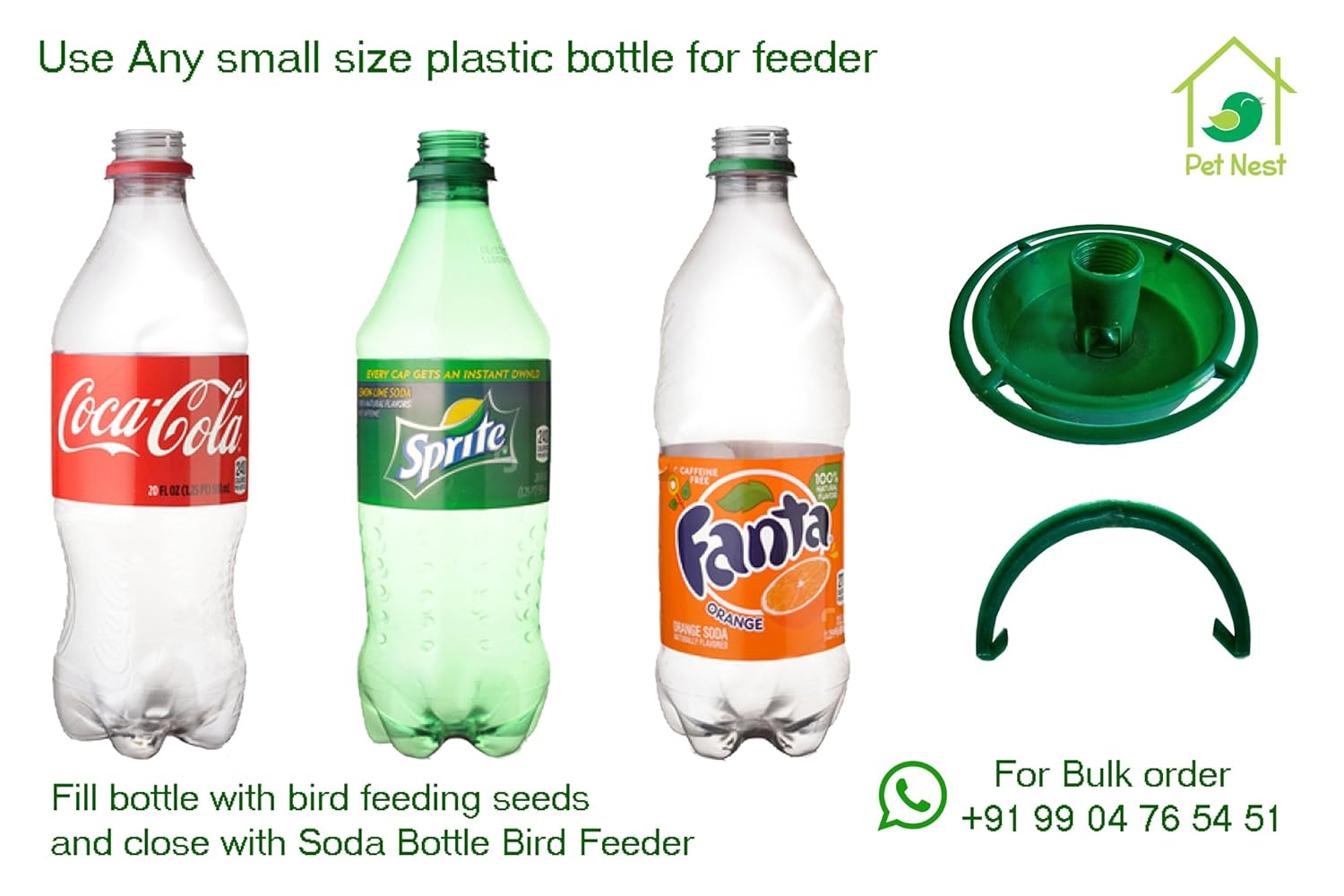 Petnest Diy Eco Friendly Soda Bottle Bird Feeder Amazon In Pet