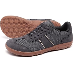 SILENTCARE Barefoot Shoes for Men: Wide Toe Box Sneakers Minimalist Zero-Drop Sole for Gym Walking Travel