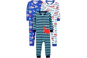 Simple Joys by Carter's Baby-Boys 3-Pack Snug Fit Footless Cotton PajamasPajama Set