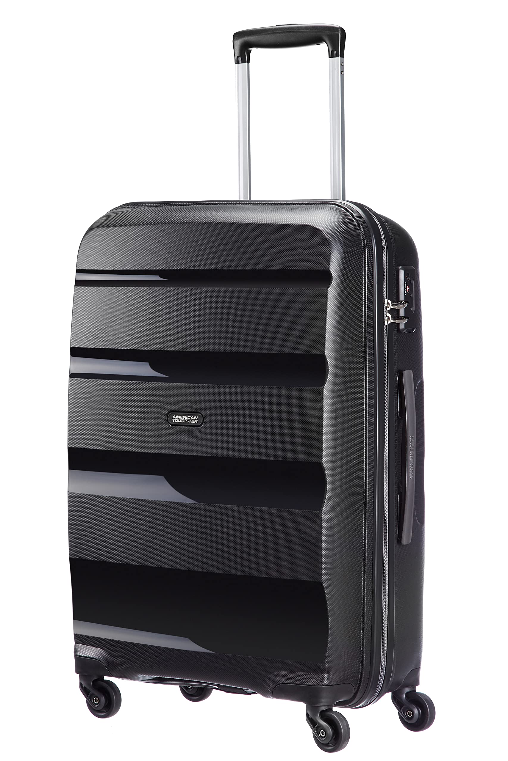 American Tourister Bon AIR - Spinner M, Suitcase, 66 cm, 57.5L, Black (Black)