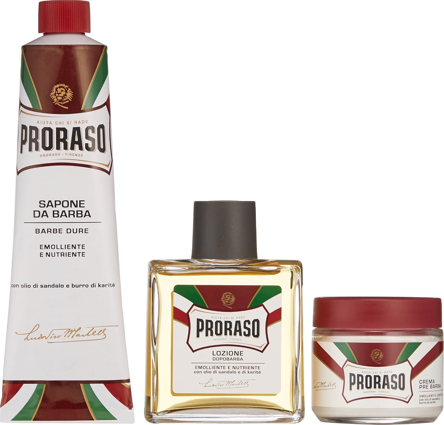 Proraso Vintage Selection, Coarse Beards Line (Trio Pack), Deluxe Shaving Kit with Pre Shaving Cream, Shaving Cream Tube - Image 5