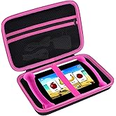 Peyyargo Storage Case Compatible with Leapfrog LeapPad Academy / LeapPad Ultimate / Epic Academy Edition Learning Tablet (Black + Pink)
