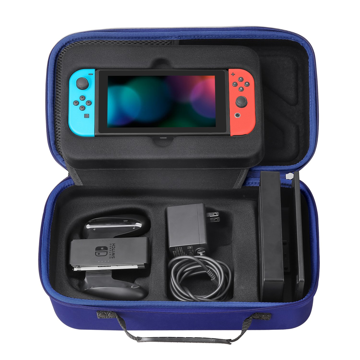 Amazon | Nintendo Switch ケース - ATiC ニンテンドースイッチ まるごと収納バッグ 2017 専用 EVA製 大 ...
