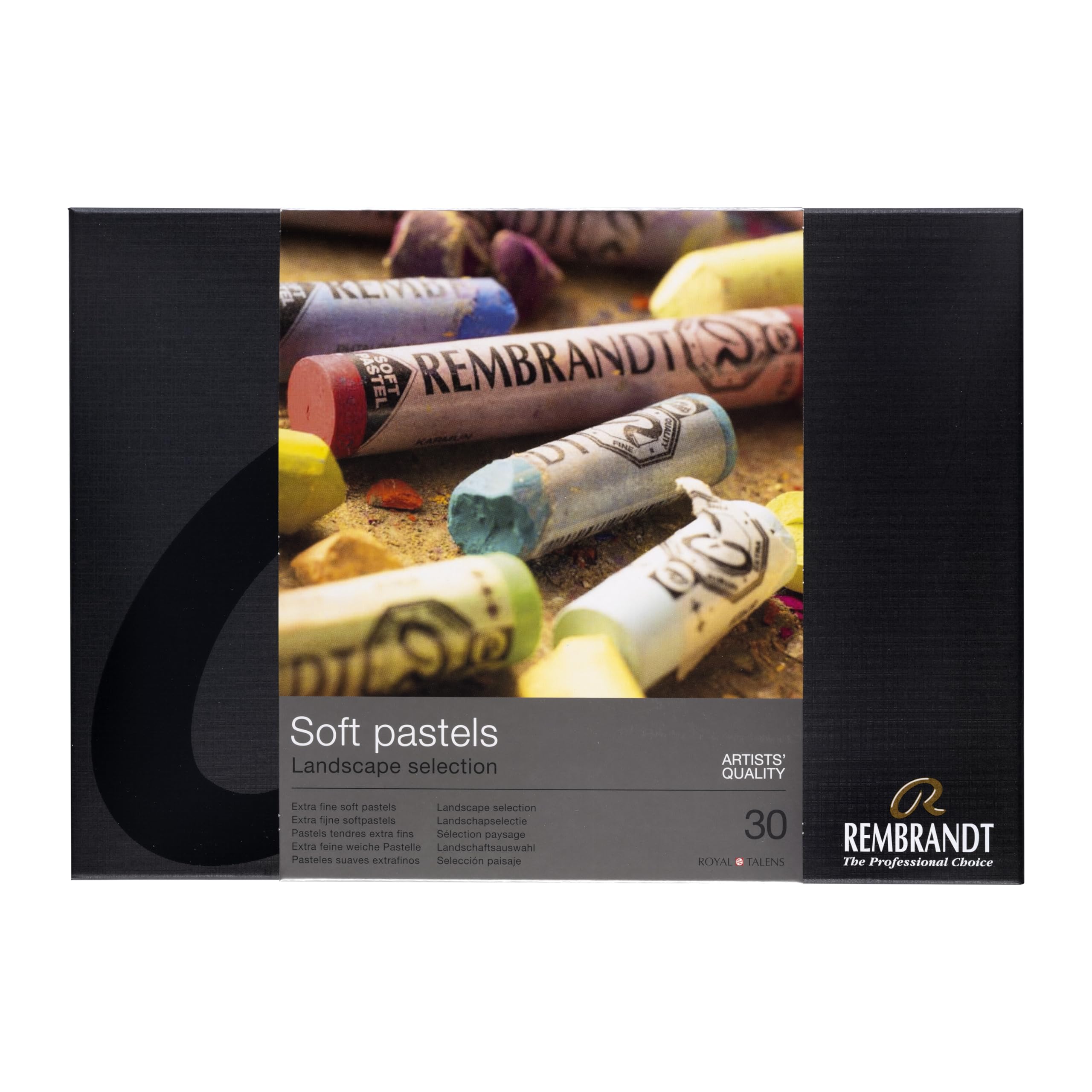 Rembrandt Professional Soft Pastel Set Landscape Selection | 30 Whole Pastels