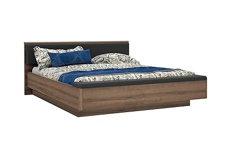 Zuari Rondino King Hydraulic Half Lift On Storage Bed (Mud Oak)