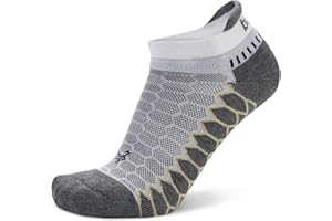 Balega unisex-adult Silver Compression Fit Performance No Show Athletic Running Socks (1 Pair)