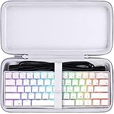 co2CREA Hard Travel Case Replacement for RK Royal KLUDGE RK61 / RK61 Pro/Newmen 60% Wireless Bluetooth Wired 60% Mechanical Gaming Keyboard