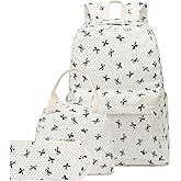 LEDAOU Backpack for Girls School Bag Kids Bookbag Teen Backpack Set Daypack with Lunch Bag and Pencil Case | Kids, Bookbag, Daypack, with Lunch Bag, and Pencil Case