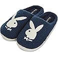 Playboy Mens Slippers Gifts for Men Extra Cozy Fuzzy House Slippers Slip On