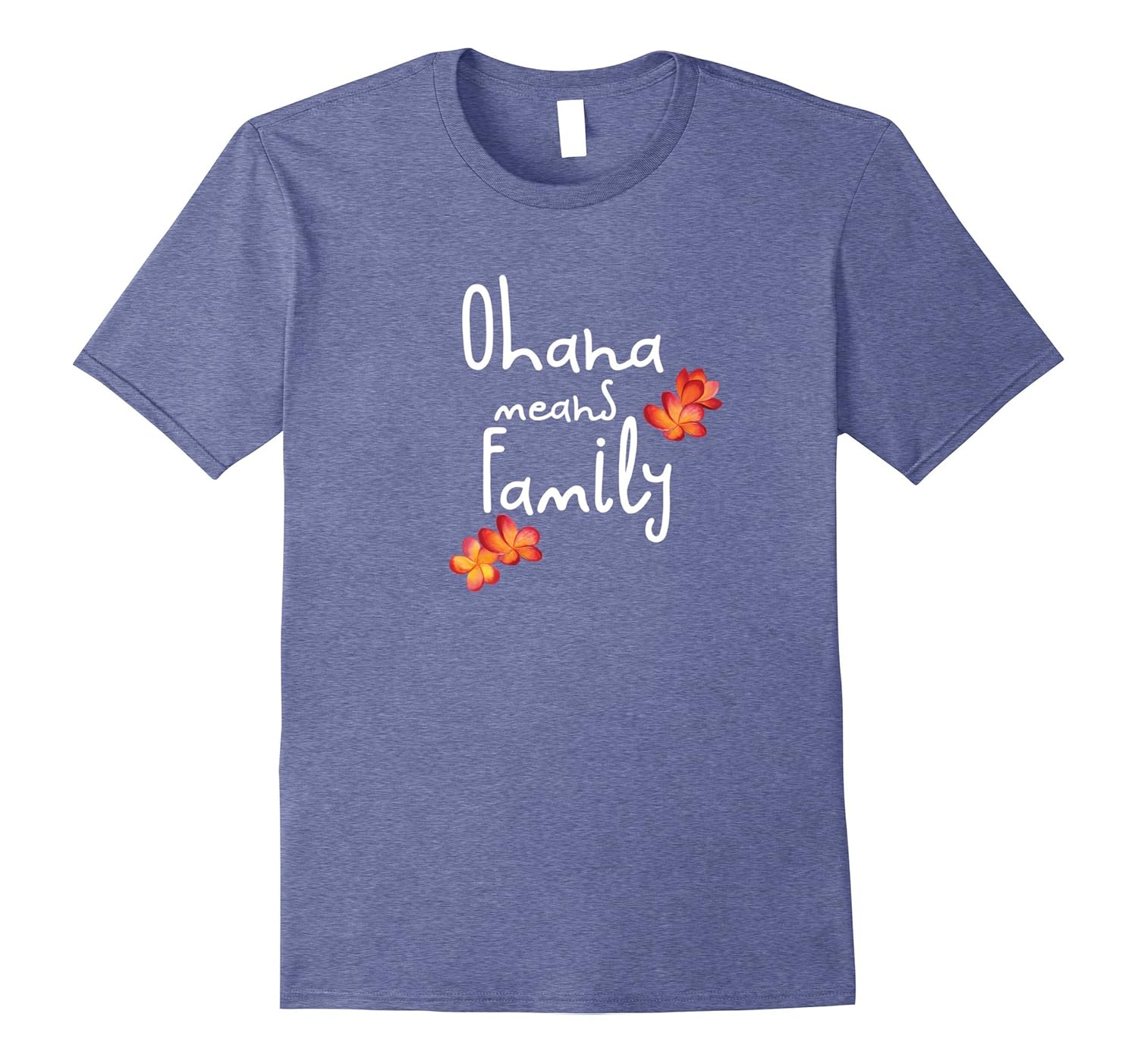 Ohana Means Family Plumeria T-Shirt-anz