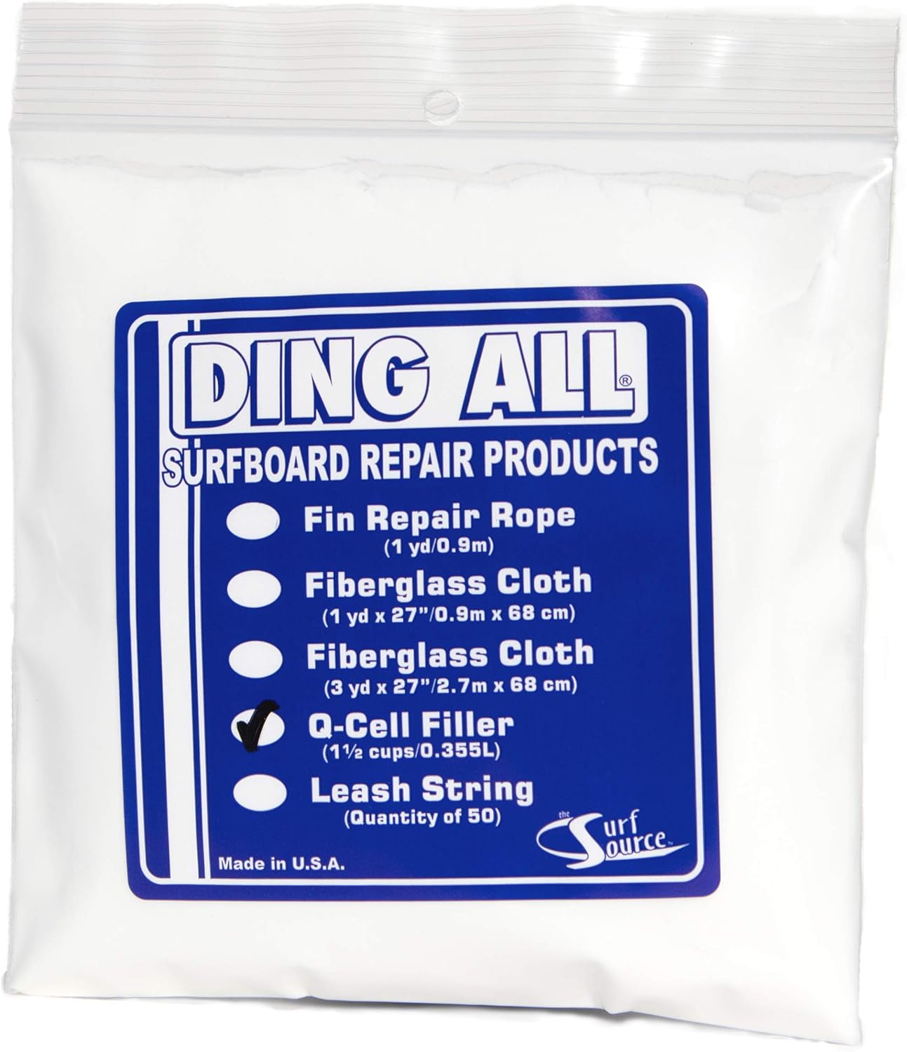 Amazon Com Ding All Q Cell Filler 12 Oz Bag For Surfboard Ding Repairs Boat And Fiberglass Repairs Surfboard Wax Sports Outdoors