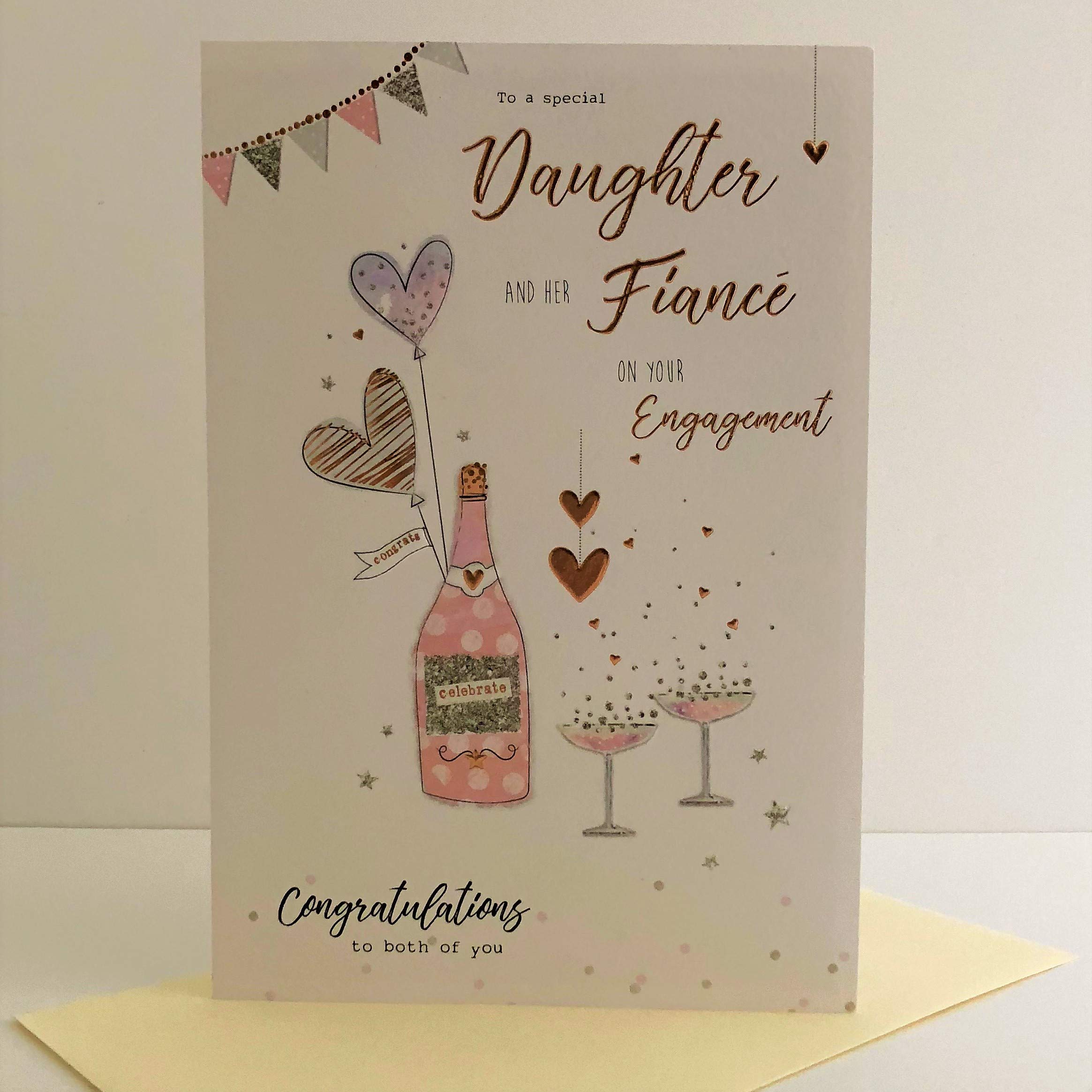 Special Daughter and Her Fiance on Your Engagement Congratulations Card