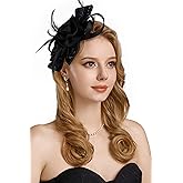 BABEYOND Fascinator Hats for Women Tea Party Hat Kentucky Flower Fascinators Headband Derby Hats Wedding Carnival