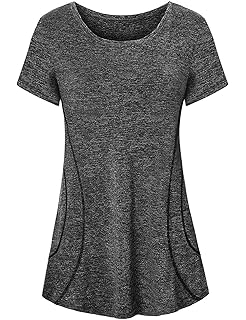 womens tunic workout tops