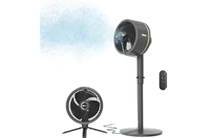 Shark FlexBreeze Fan - Indoor & outdoor oscillating fan, pedestal & tabletop, corded & cordless portable fan with outdoor InstaCool misting attachment - FA222
